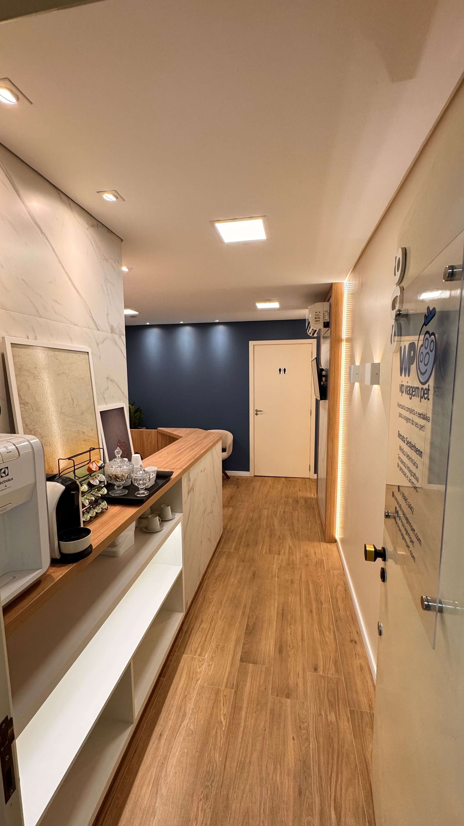 Layout da sala comercial em Taquara, RS